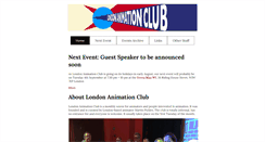 Desktop Screenshot of londonanimationclub.com